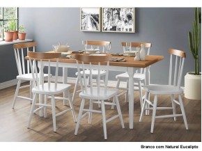 Conjunto Mesa de Jantar Livramento com 06 Cadeiras 1.60 x 0.80 Retangular